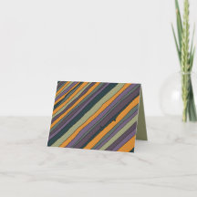 Desert Stripes Custom Notecard