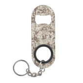 Desert Style Digital pixel beige Camouflage Sleutelhanger Flessenopener (Voorkant)