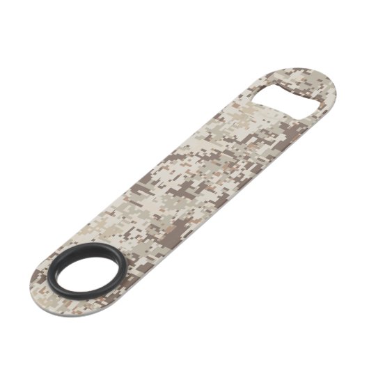 Desert Style Digital pixel beige Camouflage Speed Flessenopener (Achterkant Gekanteld)