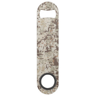 Desert Style Digital pixel beige Camouflage Speed Flessenopener