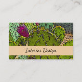Desert Succulent Cactus Interieur Design Visitekaartje (Voorkant)