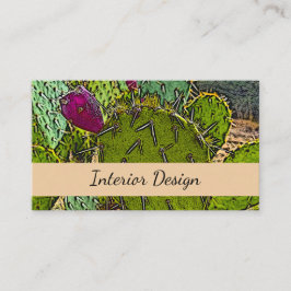 Desert Succulent Cactus Interieur Design Visitekaartje