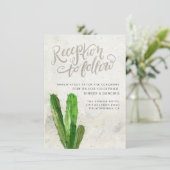 Desert Succulent Reception Card - Stone Informatiekaartje (Staand voorkant)