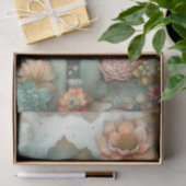 Desert Succulents Waterverf Decoupage Tissuepapier (Geschenk)