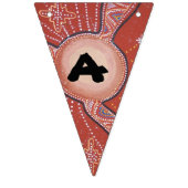 Desert Sun Aboriginal Art Bunting Vlaggetjes (Tweede vlag)