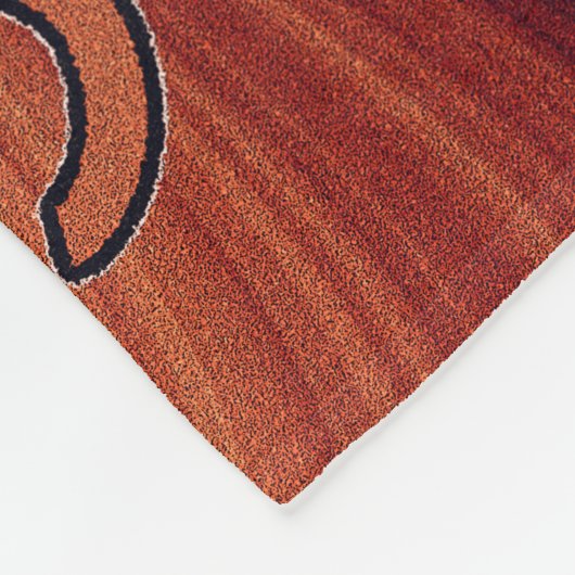 Desert Sun Cactus Kokopelli Southwest Design Fleece Deken (Hoek)