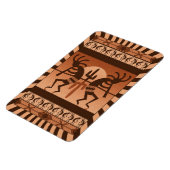 Desert Sun Cactus Kokopelli Southwest Magneet (Linkerzijde)