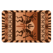 Desert Sun Cactus Kokopelli Southwest Magneet (Horizontaal)