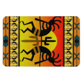 Desert Sun Cactus Kokopelli Southwestern Magneet (Horizontaal)