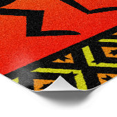 Desert Sun Cactus Kokopelli Southwestern Perfect Poster (Hoek)