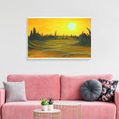 Desert Sun Canvas (Insitu (Woonkamer))