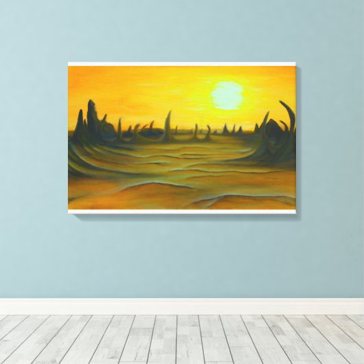Desert Sun Canvas (Insitu (Houten vloer))