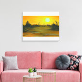 Desert Sun Canvas Afdruk (Insitu (Woonkamer))