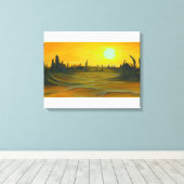 Desert Sun Canvas Afdruk (Insitu (Houten vloer))