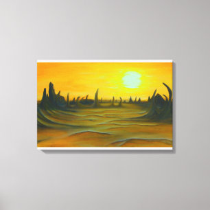 Desert Sun Canvas Afdruk
