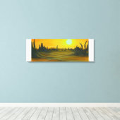 Desert Sun Canvas Afdruk (Insitu (Houten vloer))