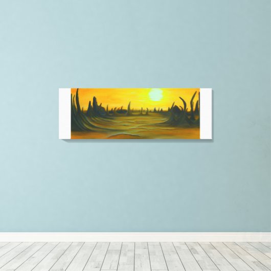 Desert Sun Canvas Afdruk (Insitu (Houten vloer))