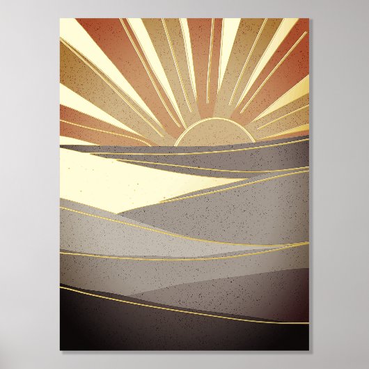 Desert Sun Folie Afdrukken (Voorkant)