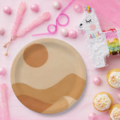 Desert Sun Minimal Papieren Bordje (Feest)