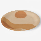 Desert Sun Minimal Papieren Bordje (Gekanteld)