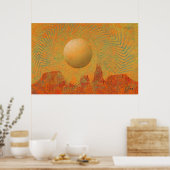 Desert Sun Poster (Keuken)