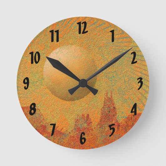 Desert Sun Ronde Klok (Voorkant)