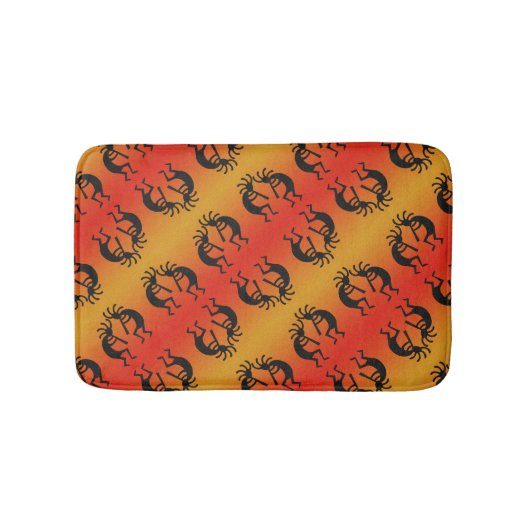Desert Sun Southwest Design Kokopelli Pattern Badmat (Voorkant)