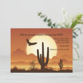 Desert Sun Verhuisbericht Aankondiging (Staand voorkant)