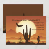 Desert Sun Verhuisbericht Aankondiging (Voorkant / Achterkant)