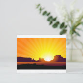 Desert Sunrise Briefkaart (Staand voorkant)