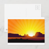 Desert Sunrise Briefkaart (Voorkant / Achterkant)