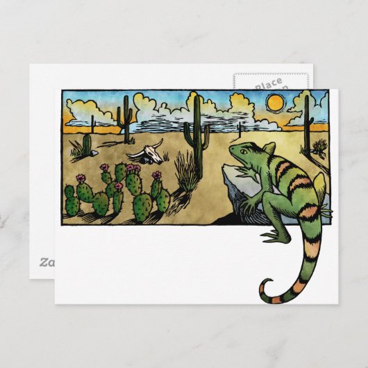 Desert Sunrise Briefkaart (Voorkant / Achterkant)