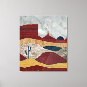 Desert Sunrise Canvas Afdruk