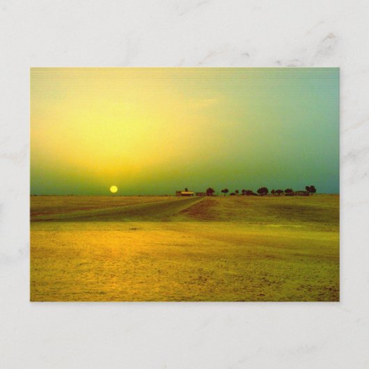 Desert Sunrise Collage Briefkaart (Voorkant)