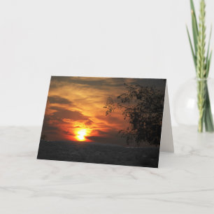 Desert Sunrise Fine Art Foto, blanco binnenin Kaart