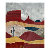 Desert Sunrise Foto Afdruk (Voorkant)