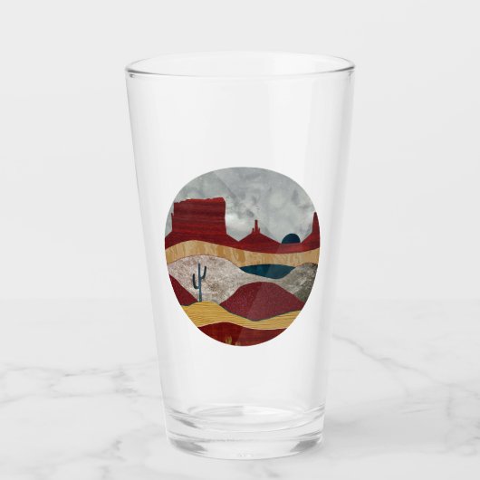 Desert Sunrise Glas (Voorkant)