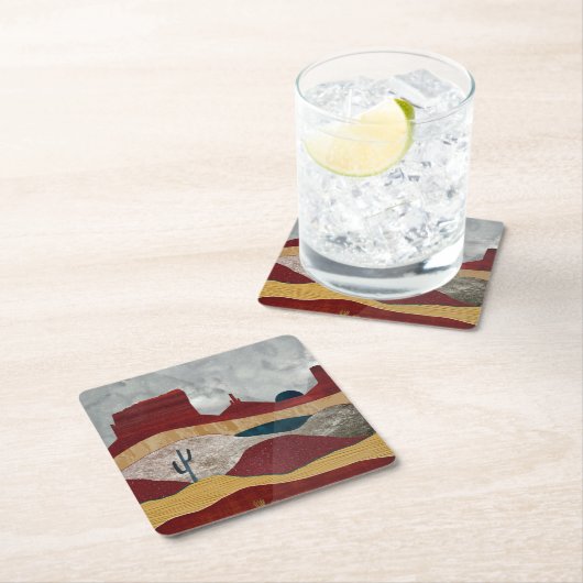 Desert Sunrise Kartonnen Onderzetters (Insitu)