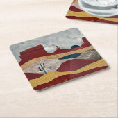 Desert Sunrise Kartonnen Onderzetters (Schuin)