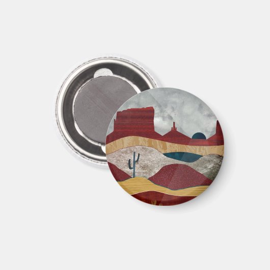 Desert Sunrise Magneet (Voorkant / Achterkant)