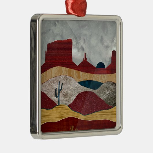 Desert Sunrise Metalen Ornament (Rechts)