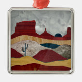 Desert Sunrise Metalen Ornament (Voorkant)