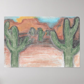 Desert Sunrise Poster