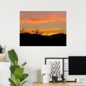 Desert Sunrise Poster (Thuiskantoor)