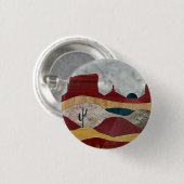Desert Sunrise Ronde Button 3,2 Cm (Voorkant /achterkant)