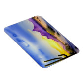 Desert Sunrise Schilderachtig Waterverf Magneet (Rechterzijde)