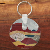 Desert Sunrise Sleutelhanger (Achterkant)