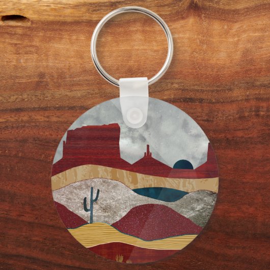 Desert Sunrise Sleutelhanger (Voorkant)