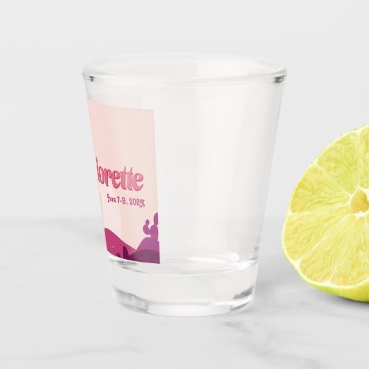 Desert Sunset Bachelorette Scottsdale/Palm Springs Shot Glas (Rechts)