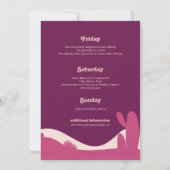 Desert Sunset Bachelorette Weekend Uitnodiging (Achterkant)